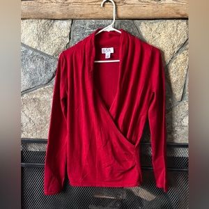 Ann Taylor LOFT faux wrap rayon blend Women’s Small